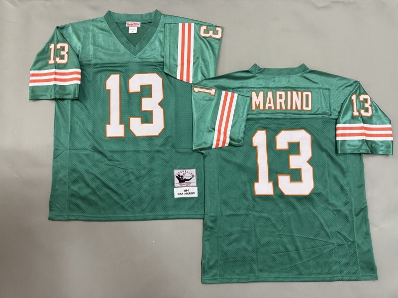Men 2025 Miami Dolphins #13 Marino green Throwback Limited NFL Jersey style 001->miami dolphins->NFL Jersey